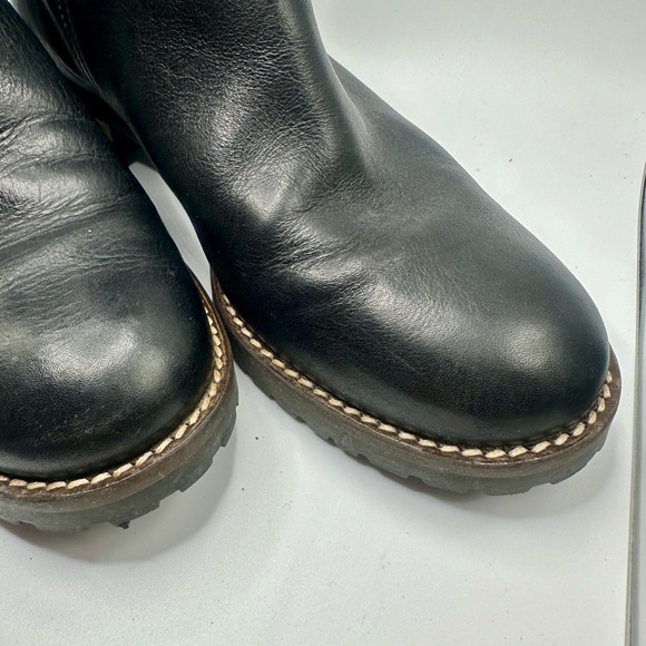 Fabianelli Italian ankle boot, zip zipper, faux fur cuffs,  size 8 - Picture 6 of 11